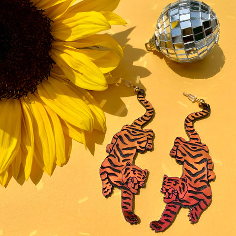 Tiger Earrings