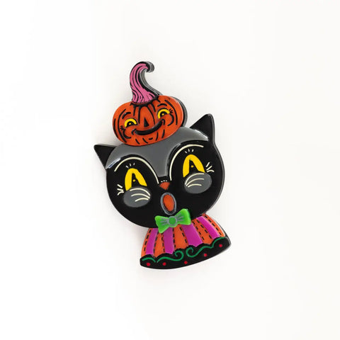 Black Cat & Kinny Brooch Johanna Parker X Lipstick & Chrome