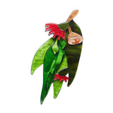 Red Gum Blossom Brooch