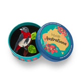 Mabel the Mistletoebird Brooch
