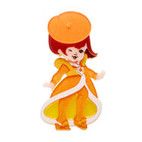 Lala Orange Brooch
