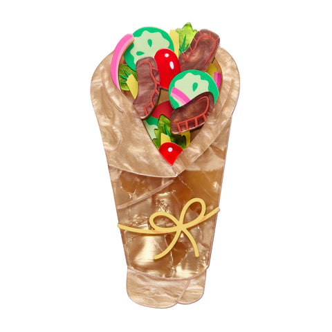 Gyros on the Go Brooch