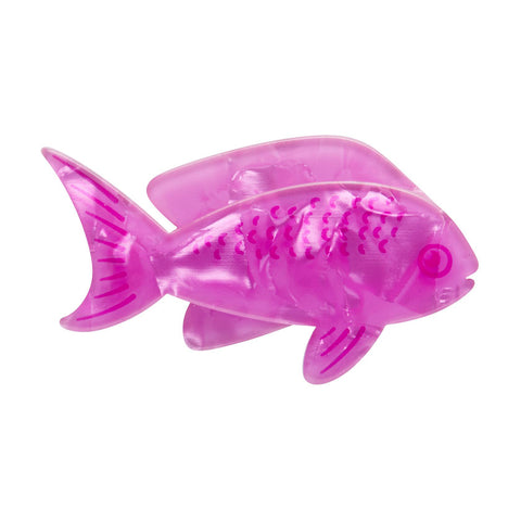 Pink Fish Mini Simplified Brooch