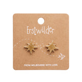 Atomic Star Glitter Stud Earring - Gold