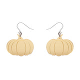 Pumpkin Mirror Drop Earrings - Gold