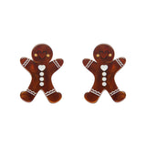 Gingerbread Man Stud Earrings