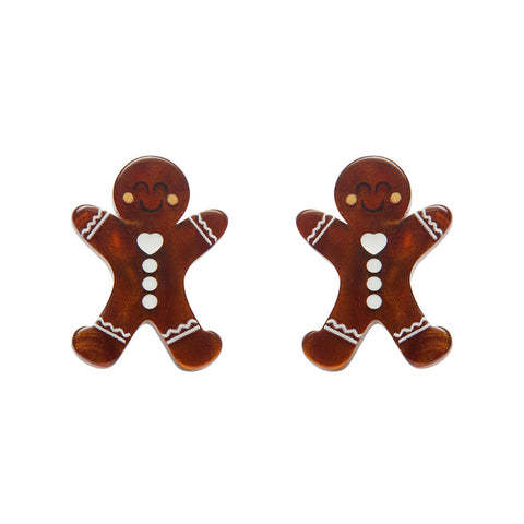 Gingerbread Man Stud Earrings
