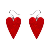 From the Heart Essential Drop Earrings - Red