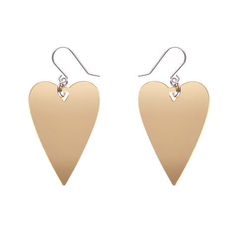 From the Heart Essential Drop Earrings - Gold