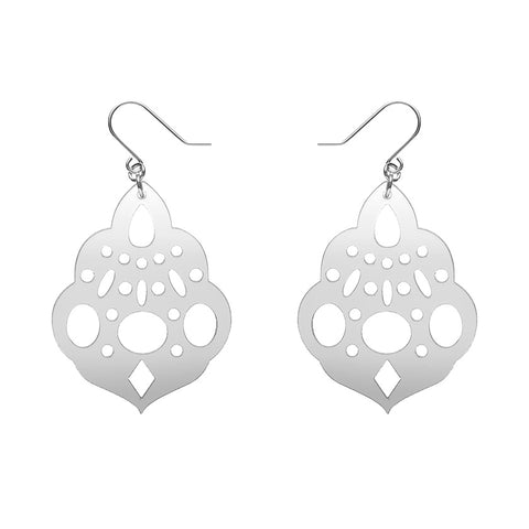 Boho Chandelier Essential Drop Earrings - Silver