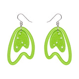 Atomic Boomerang Essential Earrings - Green