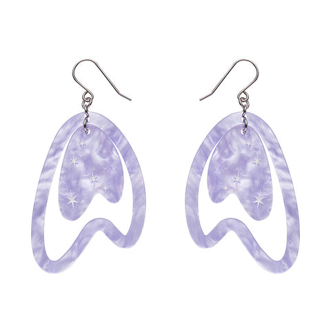 Atomic Boomerang Essential Earrings - Lilac