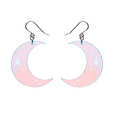 Half Moon Drop Earrings - Iridescent