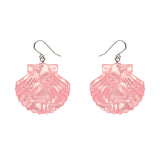 Sea Shell Drop Earrings - Pale Pink