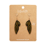 Fairy Wing Drop Essential Earrings - Black
