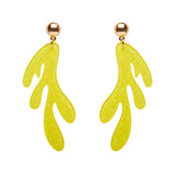 Reef Coral Drop Earrings - Yellow
