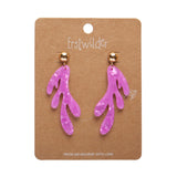 Reef Coral Drop Earrings - Pink