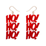 Ho, Ho, Ho Drop Earrings - Red