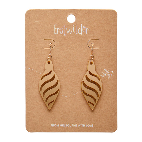 Long Bauble Drop Earrings - Gold