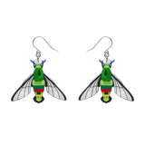 Glimmer the Hawk Moth Drop Earrings