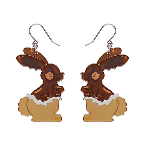 Cocoa the Bunny Drop Earrings