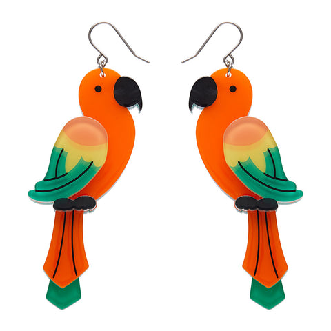 Pancha’s Parrots Drop Earrings