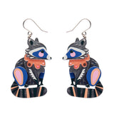 The Resourceful Raccoon Drop Earrings