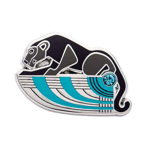 The Panther's Embrace Enamel Pin