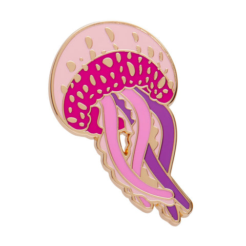 Mauve Stinger Jellyfish Enamel Pin
