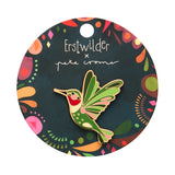The Radiant Ruby-Throated Hummingbird Enamel Pin
