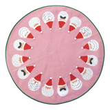 Round Cotton Christmas Tree Carpet - Pink