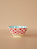 Medium Melamine Bowl - Soft Pink - Santa Baby Print