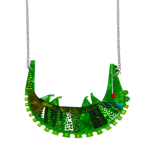 A Crocodile Named Growl Necklace