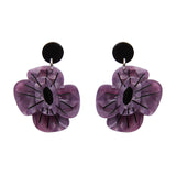 NEW '22 Remembrance Poppy Drop Earrings Purple