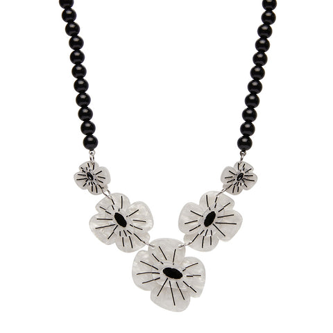 NEW '22 Remembrance Poppy Necklace White