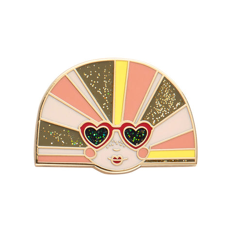 Groovy U.V. Enamel Pin