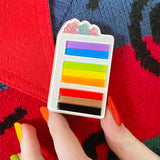 Slice of Pride Cake Brooch