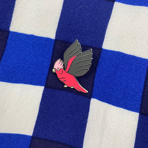 Girlberta Galah Enamel Pin