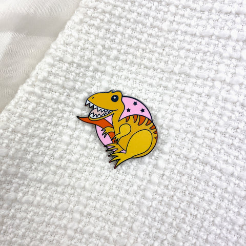 Rex the Tyrant King Enamel Dino Pin