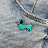 Spiffy the Sausage Dog Enamel Pin