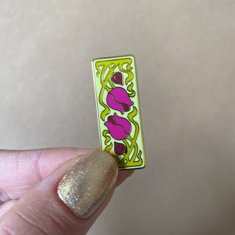 Flower and Thorn Enamel Pin