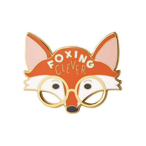 Foxing Clever Enamel Pin