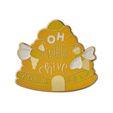 Oh Bee Hive Enamel Pin