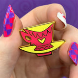 Mad Hatter's Tea Party Cup Enamel Pin