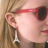 Eiffel Tower Solid Resin Drop Earrings - White