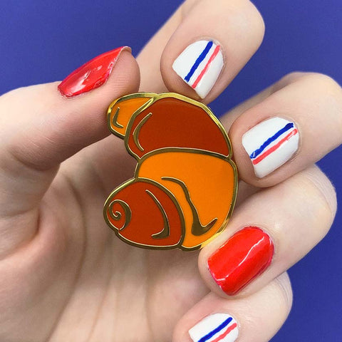 La Croissant Enamel Pin