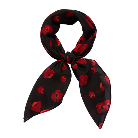 Remembrance Poppy Head Scarf