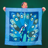 The Picturesque Peacock Square Scarf