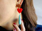 Delirium of Love Earrings Blue