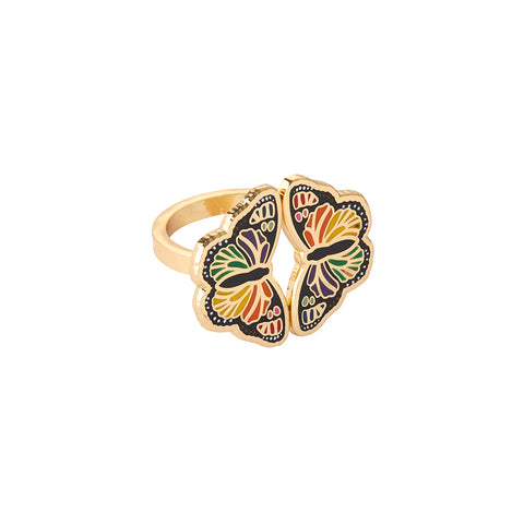 Prince of Pride Butterfly Enamel Ring